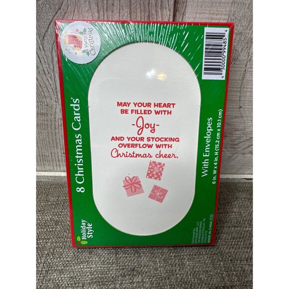 Christmas Greeting Cards w/ Envelopes Reindeer Santa & Money Gift Cards Snowman - Picture 3 of 6